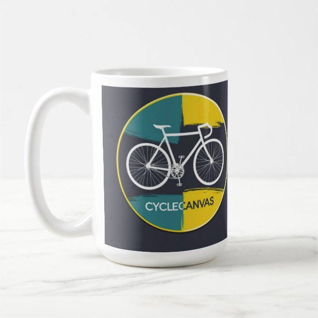 Mug Illustration de vélo minimaliste –  (Gauche)