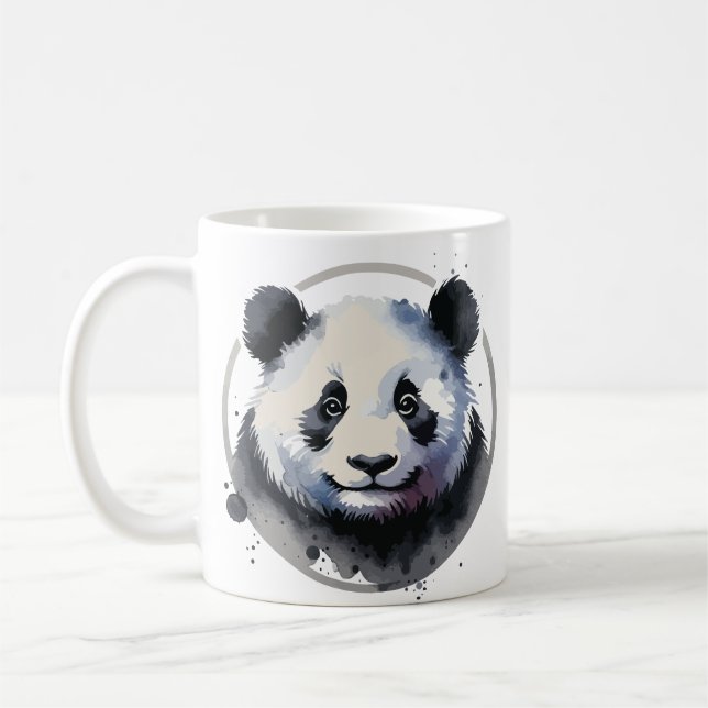 Mug Illustration de visage de panda mignon (Gauche)