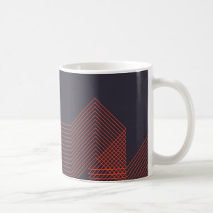 Mug Illustration décorative tendance simple cool orang