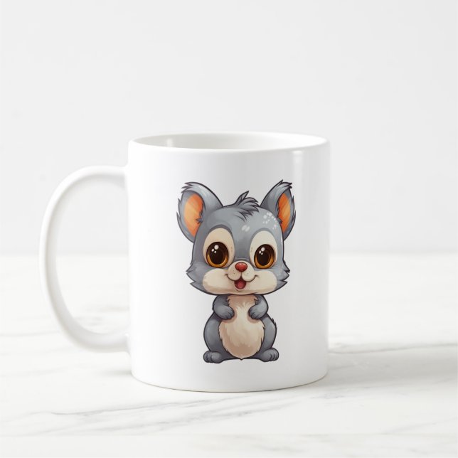 Mug Illustration d'écureuil de dessin animé (Gauche)