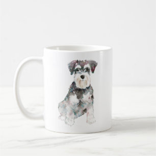 Mug Illustration des aquarelles de chien Schnauzer min