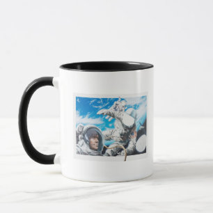 Mug Illustration des astronautes américains dans