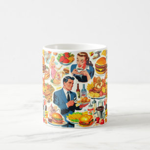 Mug Illustration des bandes dessinées alimentaires des