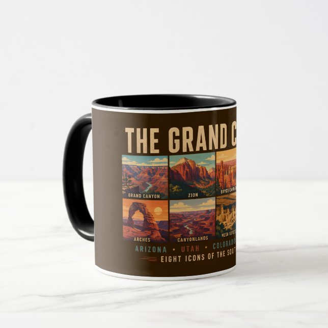 Mug Illustration des parcs nationaux et des monuments  (Devant gauche)
