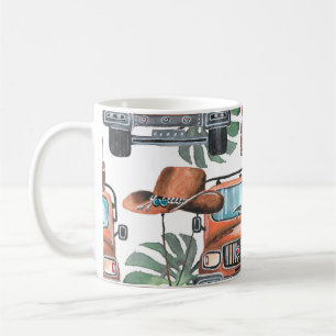 Mug Illustration dessinée à la main. Aquarelle transpa