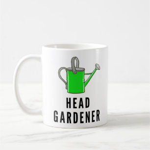 Mug Illustration drôle d'arrosoir de jardinier en chef