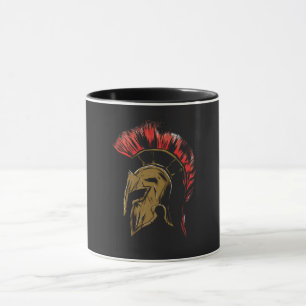 Mug Illustration du casque spartiate