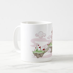 Mug Illustration du château d'amour flottant Imaginair