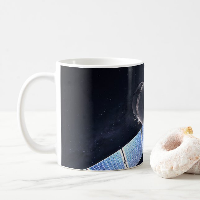 Mug Illustration Du Dragon Xl Spacecraft. (Avec donut)