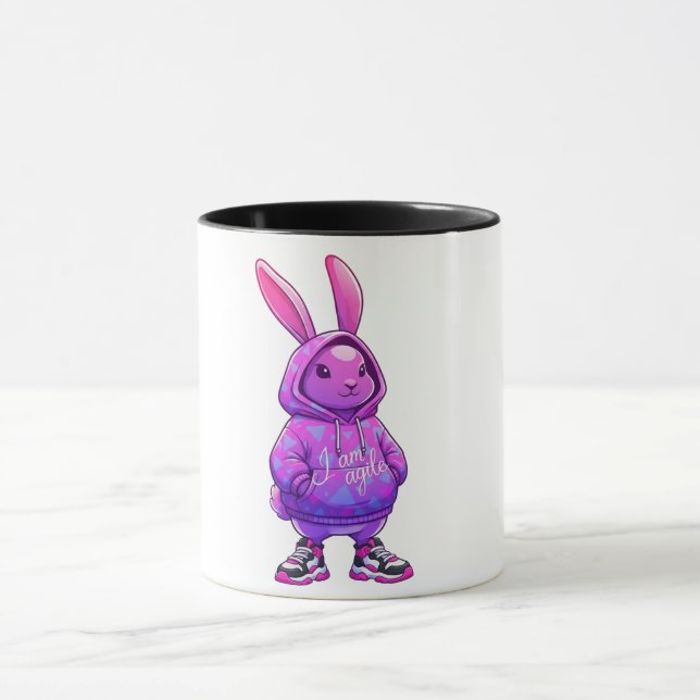 Mug Illustration du lapin mignon | Musique de café lap (Centre)