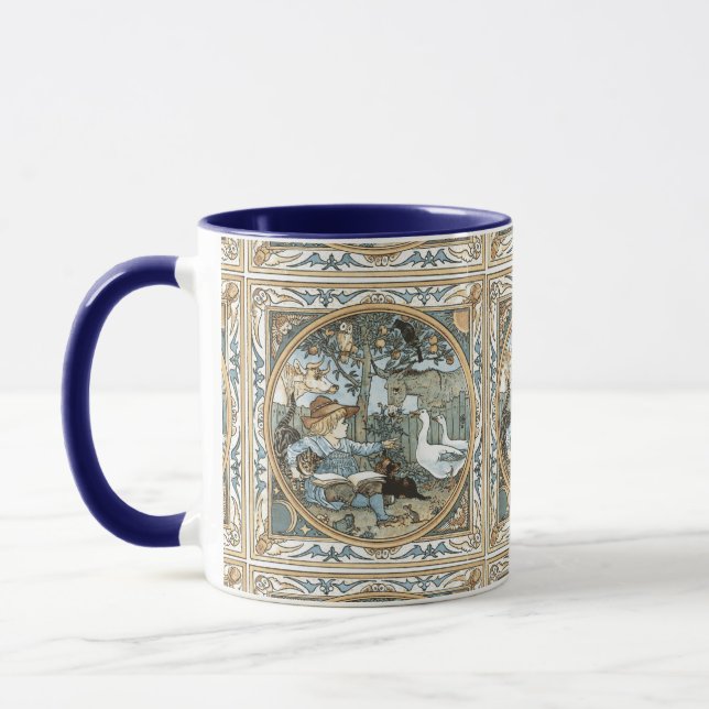 Mug Illustration du livre vintage Walter Crane Childre (Gauche)