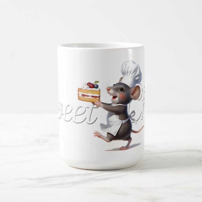Mug Illustration du logo de la souris "Sweet Chef" (Centre)