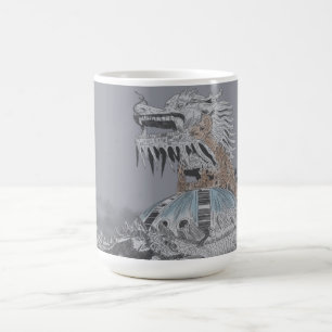 Mug Illustration du parc aquatique abandonné du lac Th