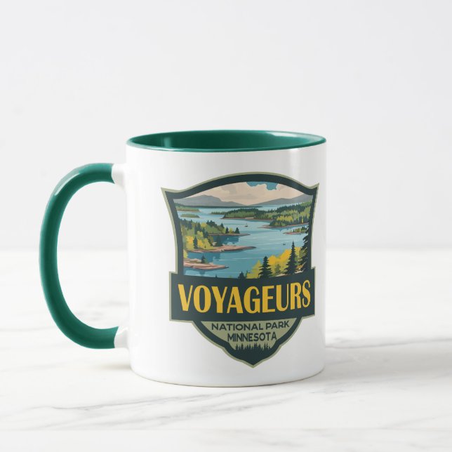 Mug Illustration du parc national des Voyageurs Insign (Gauche)