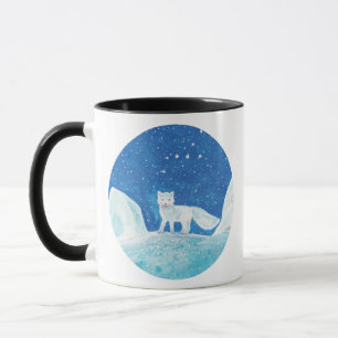 Mug Illustration du Petit Renard arctique (Vulpes lago