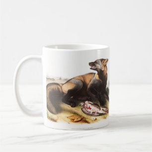 Mug Illustration du renard croisé américain (Canis vul