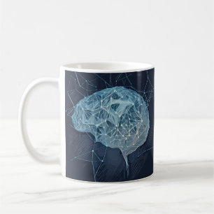 Mug Illustration du réseau cérébral - Réseau neuronal