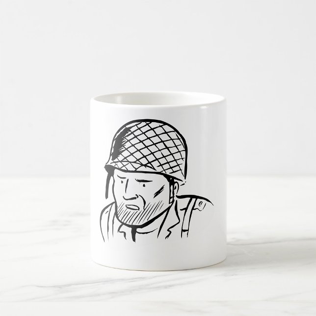 Mug Illustration du soldat américain (Créateur téléchargé)