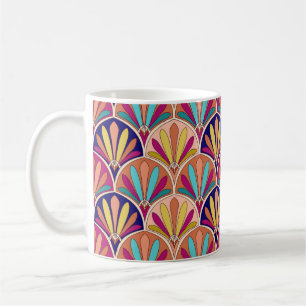 Mug Illustration du textile traditionnel indien