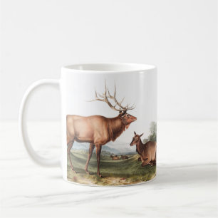 Mug Illustration du wapiti américain (Cervus Canadensi
