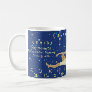 Mug Illustration du zodiaque Gemini moderne personnali