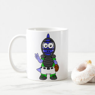 Mug Illustration D'Un Capteur De Baseball Parasaurolop