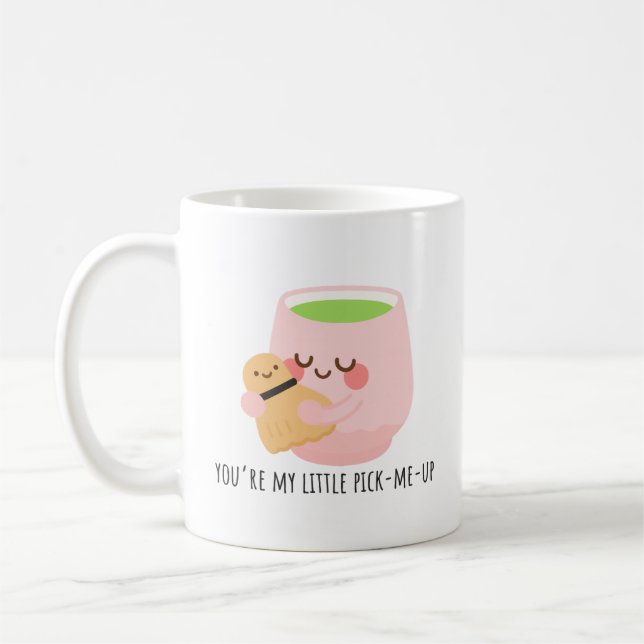Mug Illustration d'un carré de thé matcha (Gauche)