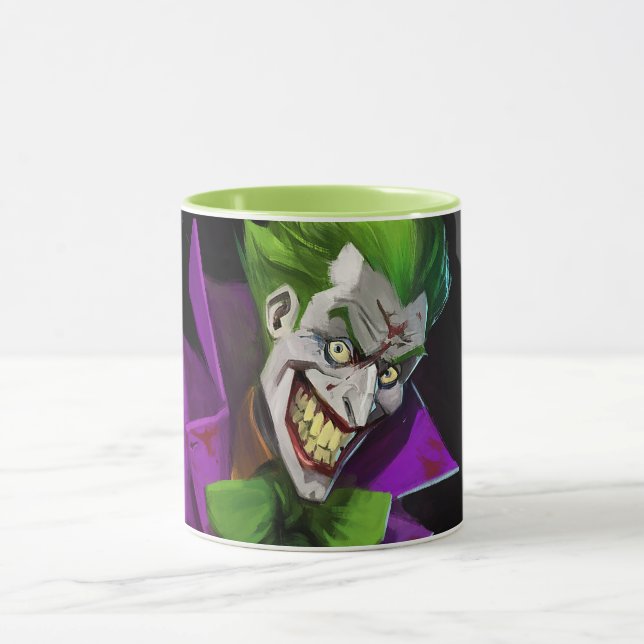 Mug Illustration d'un joker en crise infinie (Centre)