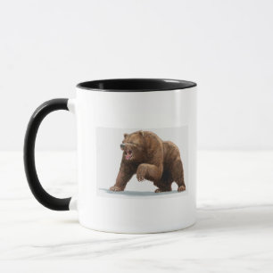Mug Illustration d'un ours Brown