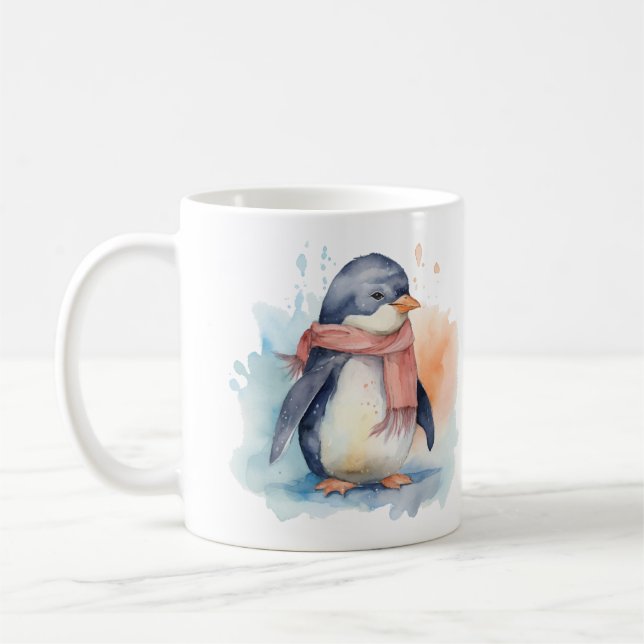 Mug Illustration d'un pingouin adorable (Gauche)