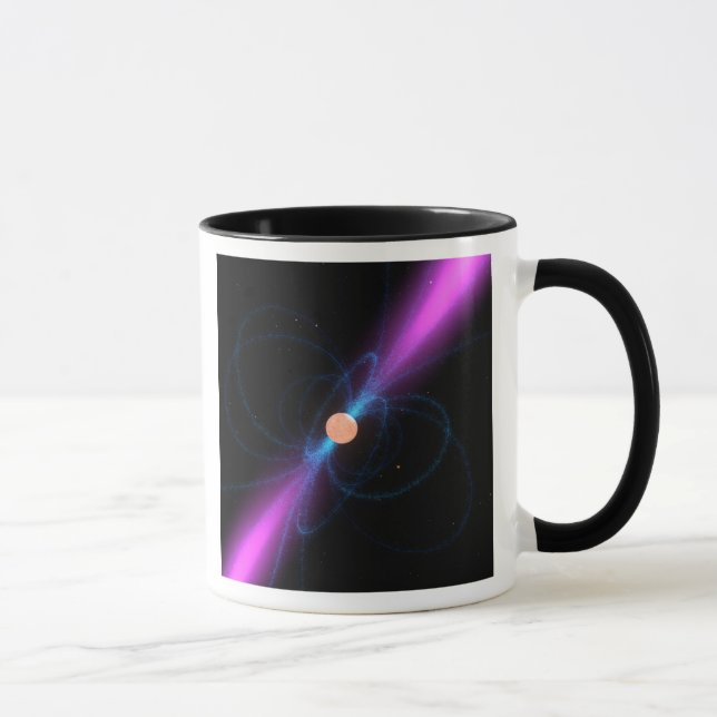 Mug Illustration d'un pulsar (Droite)