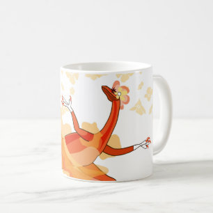 Mug Illustration D'Un Raptor Danseur Ballerina. 2