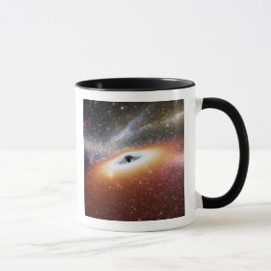 Mug Illustration d'un trou noir supermassif
