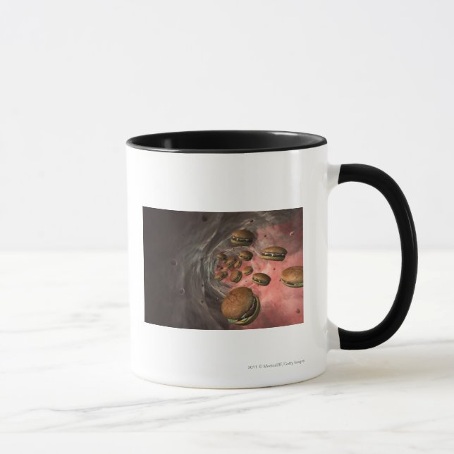 Mug Illustration d'un vaisseau sanguin avec des (Droite)