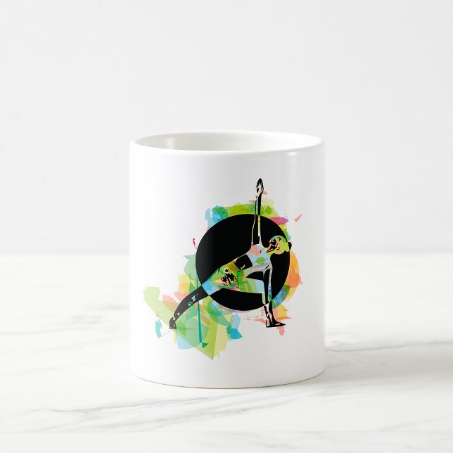 Mug Illustration d'une femme qui s'étire (Créateur téléchargé)
