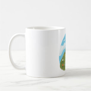 Mug Illustration d'une grenouille fantaisiste se déten