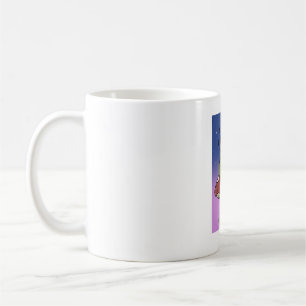 Mug Illustration d'une grenouille mignonne écoutant de