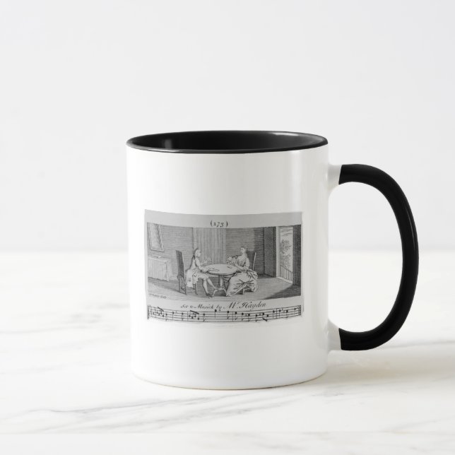 Mug Illustration en musique de feuille par Joseph (Droite)