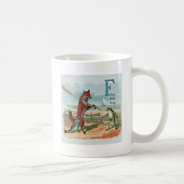 Mug Illustration fantaisiste de renard et de grenouill (Droite)