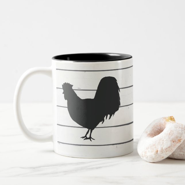 Mug Illustration Ferme de Coqs (Avec donut)