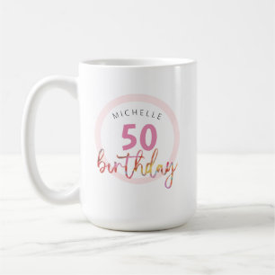 Mug Illustration florale exotique rose d'été aquarelle