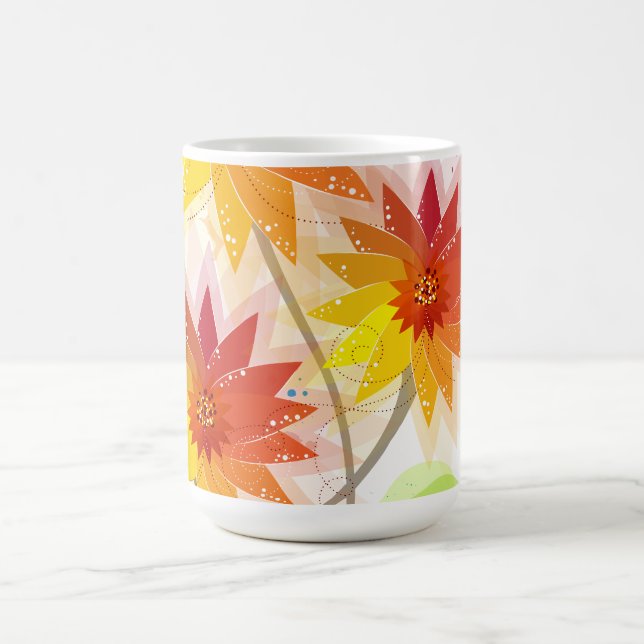Mug Illustration florale moderne (Centre)