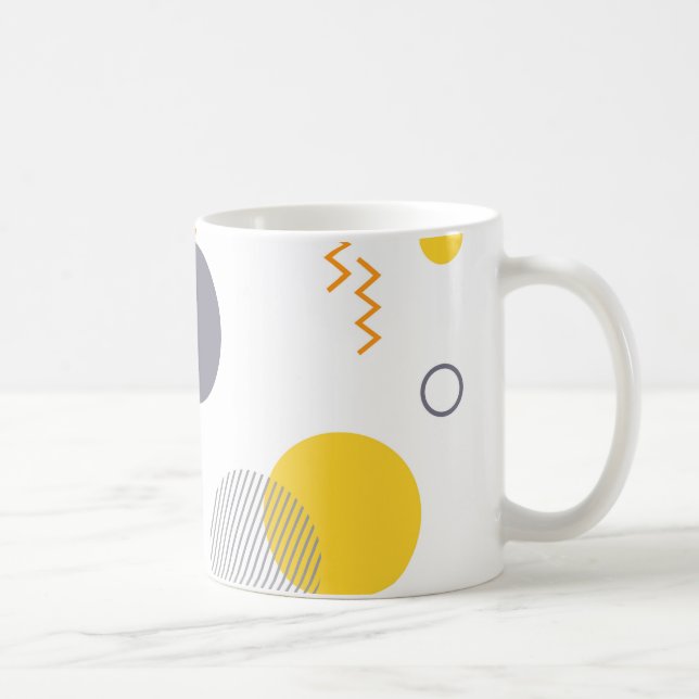 Mug Illustration géométrique urbaine, cool, unique, te (Droite)
