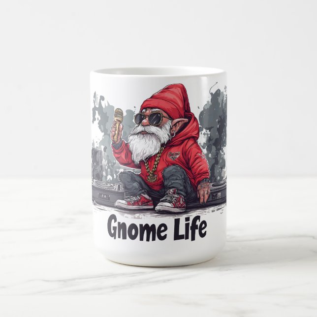 Mug Illustration Gnome Hip hop - Gnome Life (Centre)