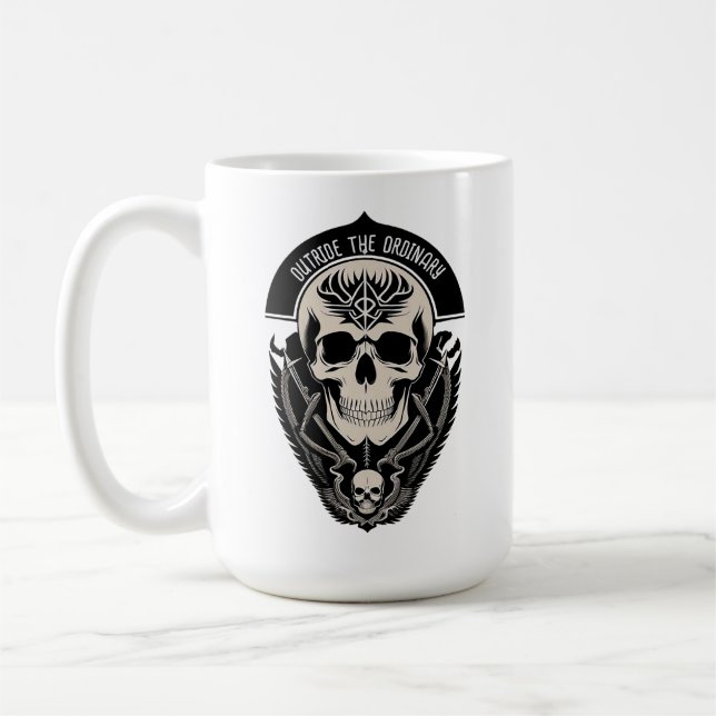 Mug Illustration gothique complexe (Gauche)