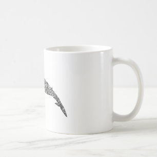 Mug Illustration graphique tribale de petite baleine