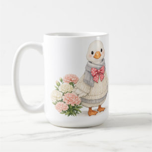 Mug Illustration hivernale mignonne d'oie de janvier e