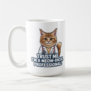 Mug Illustration humoristique de chat médecin