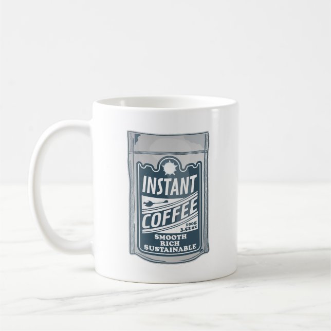 Mug Illustration instantanée de pop art café (Gauche)
