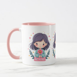 Mug Illustration Kawaii Mignonne "Soyez Gentil"